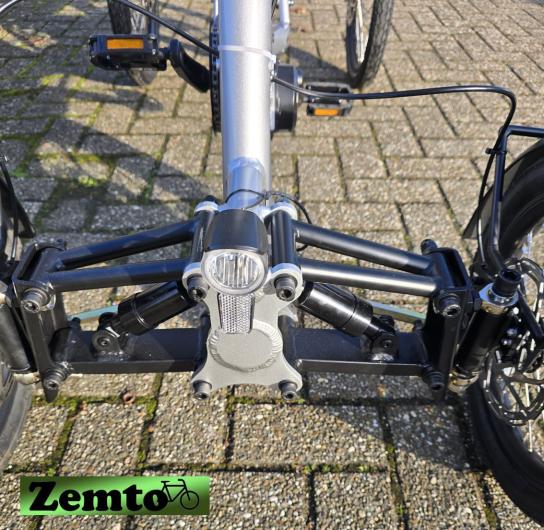 Elektro Vier Rad Zemto Mover T6 , 720 WH, 90 NM - Mittelmotor, grau, mit Tasche